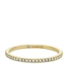Anello a fascia Ellis Pavé Glitz in acciaio inossidabile dorato