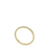 Anello a fascia Ellis Pavé Glitz in acciaio inossidabile dorato