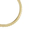 Anello a fascia Ellis Pavé Glitz in acciaio inossidabile dorato