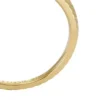 Anello avvolgente Harlow in acciaio inossidabile color oro con texture lineare