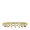 Anello classico Hazel Glitz in ottone dorato