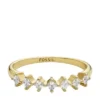 Anello classico Hazel Glitz in ottone dorato