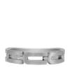 Anello con catena a maglie D Heritage in acciaio inossidabile