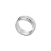 Anello con cinturino in acciaio inossidabile con texture zigrinata a macchina