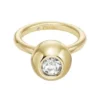 Anello con elemento centrale in ottone dorato Bright Baubles