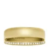 Anello con fascia in acciaio inossidabile color oro Archival Glitz
