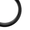 Anello con fascia in acciaio inossidabile nero con texture zigrinata a macchina