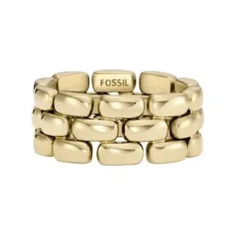 Anello con maglie Arden in acciaio inossidabile color oro