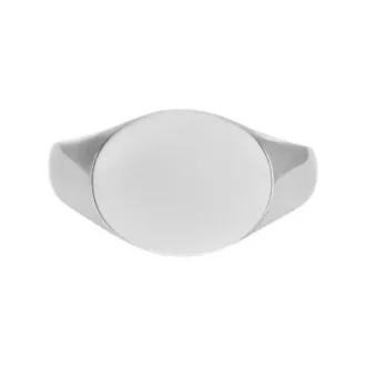 Anello con sigillo Ellis in acciaio inossidabile