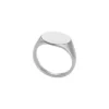 Anello con sigillo Ellis in acciaio inossidabile