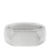 Anello con sigillo in acciaio inossidabile All Stacked Up