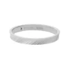 Anello Harlow con texture lineare in acciaio inossidabile
