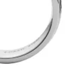 Anello Harlow con texture lineare in acciaio inossidabile
