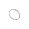 Anello Harlow con texture lineare in acciaio inossidabile