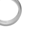 Anello Harlow con texture lineare in acciaio inossidabile