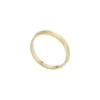 Anello Harlow con texture lineare in acciaio inossidabile color oro