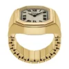 Anello Harlow Orologio Orologio in acciaio inossidabile dorato a due lancette