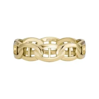 Anello Heritage D-Link in acciaio inossidabile color oro