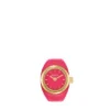 Anello orologio a due lancette in acciaio inossidabile rosa