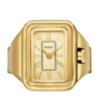 Anello orologio Raquel a due lancette in acciaio inossidabile color oro