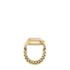 Anello orologio Raquel a due lancette in acciaio inossidabile color oro