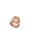 Anello orologio Raquel Due lancette in acciaio inossidabile color oro rosa
