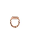 Anello orologio Raquel Due lancette in acciaio inossidabile color oro rosa