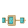 Anello orologio Raquel Orologio a due lancette in acciaio inossidabile color oro