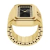 Anello orologio Raquel Orologio a due lancette in acciaio inossidabile color oro