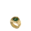 Anello per orologio a due lancette in acciaio inossidabile color oro