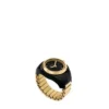 Anello per orologio a due lancette in acciaio inossidabile color oro