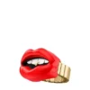 Anello per orologio a due lancette in acciaio inossidabile color oro