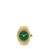Anello per orologio a due lancette in acciaio inossidabile color oro