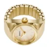 Anello per orologio a due lancette in acciaio inossidabile color oro