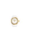 Anello per orologio a due lancette in acciaio inossidabile color oro