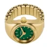 Anello per orologio a due lancette in acciaio inossidabile color oro