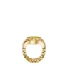 Anello per orologio a due lancette in acciaio inossidabile color oro