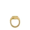 Anello per orologio a due lancette in acciaio inossidabile color oro