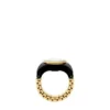 Anello per orologio a due lancette in acciaio inossidabile color oro