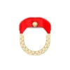 Anello per orologio a due lancette in acciaio inossidabile color oro