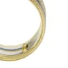 Anello Prestack Harlow in acciaio inossidabile bicolore con texture lineare
