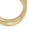 Anello Sadie All My Love in acciaio inossidabile dorato con cuori sovrapposti
