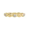 Anello Sutton Evil Eye in acciaio inossidabile color oro