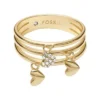 Anello Sutton Heartbeat in ottone dorato