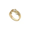 Anello Sutton Heartbeat in ottone dorato