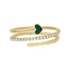 Anello Sutton Modern Meadows con cuore in malachite ricostituita