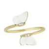Anello Sutton Radiant Wings con farfalla in madreperla bianca