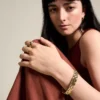 Arden Watch Links Bracciale con catena in acciaio inossidabile color oro
