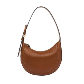 Borsa a mezzaluna in pelle Harwell
