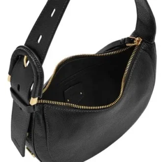 Borsa a mezzaluna in pelle Harwell